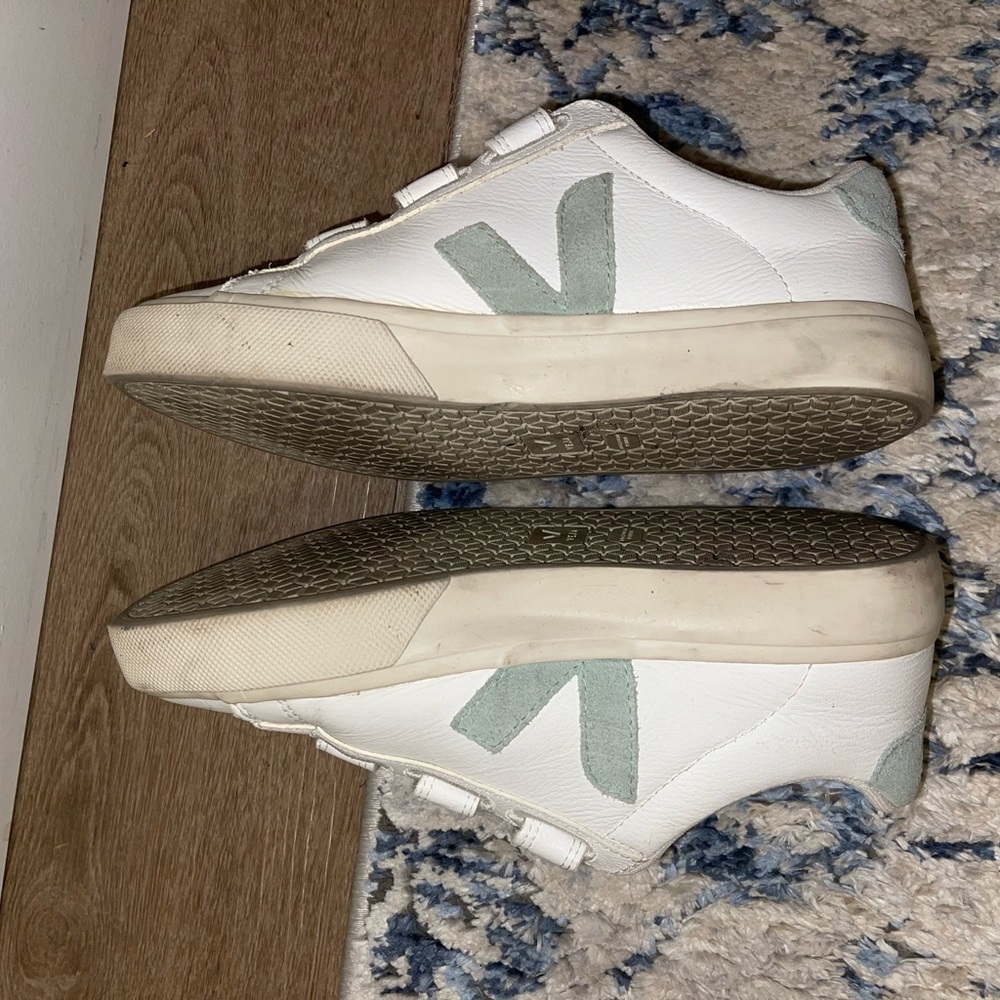 Veja shoes in mint green white